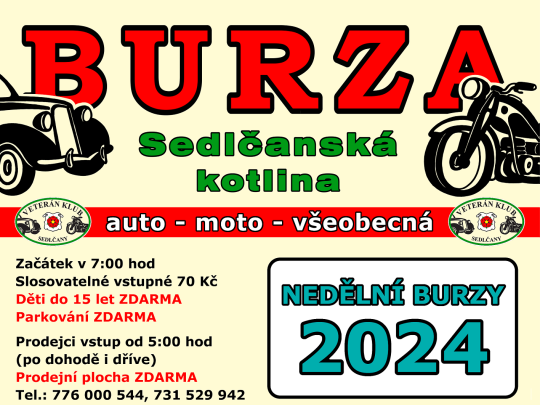 Termíny burz pro rok 2024 jsou již známy           　     