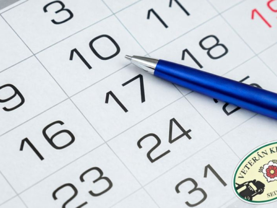 Kalendář akcí našeho klubu pro rok 2026 připraven